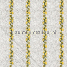 Gele bloemenlint tapet ML205 Wallpaper Queen Behang Expresse